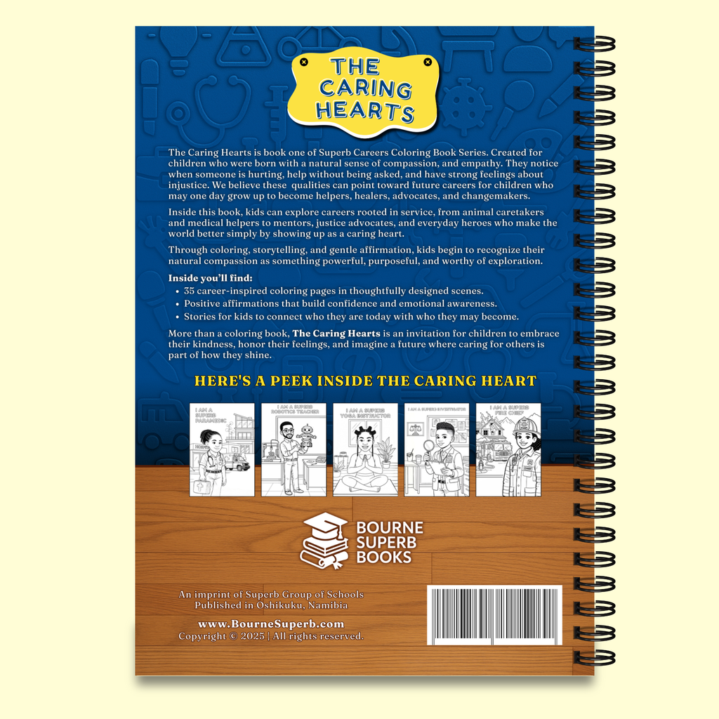 The Caring Heart: Superb Careers Colouring Book 1 (Pre-Order)